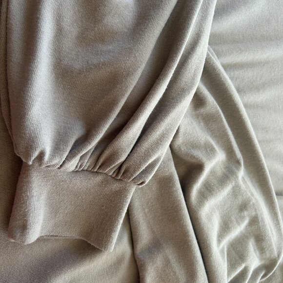 Varley Brannon Ribbed Crewneck Long Sleeve Pullover Gray Sweatshirt, Size Med - Picture 9 of 10